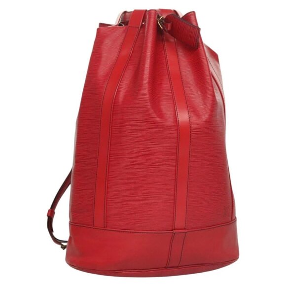 LOUIS VUITTON Epi Randonnee GM Shoulder Bag Red M43087 LV Auth 117765 - Picture 2 of 16